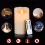 4x LED flimrende lys, cremehvide, 10 cm 5