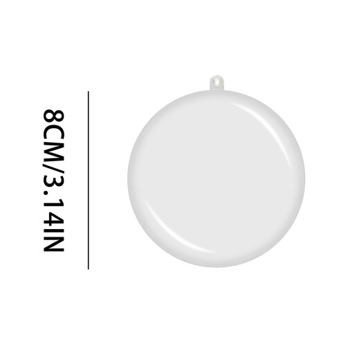 Clear Transparent Christmas Ornament Balls 5 pcs 1