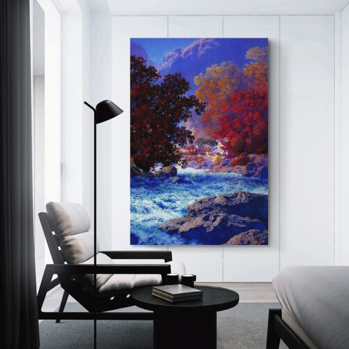 Affiche sur toile Maxfield Parrish 16x24 pouces 2