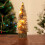 LED Mini Christmas Tree Brown with Lights 6-inch Battery 4
