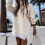 (Pink, XL) Autumn Winter Women's Spliced Side Zipper Pullover Sweatshirt 5