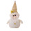 Plush Christmas Tree Ornaments White Gold 6pcs 2