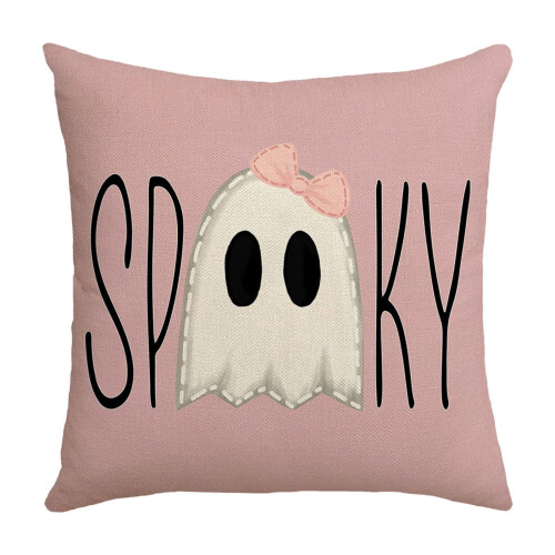 Μαξιλαροθήκη Ghost Design 45x45cm με υφή λινού 1
