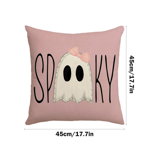 Μαξιλαροθήκη Ghost Design 45x45cm με υφή λινού 2