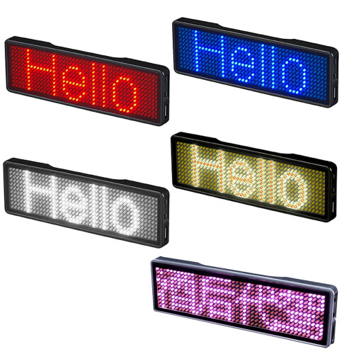 Genopladeligt LED-skilt med scroll-display, 11x44 dot 2