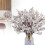 Gypsophila artificiale e stelo di fiore di ciliegio, bianco 2