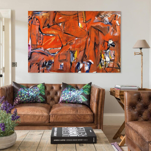 Εκτύπωση καμβά Willem de Kooning, 20x30 ιντσών, Μοντέρνα Τέχνη τοίχου 2
