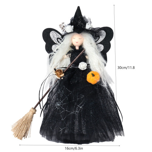 Halloween Witch Doll Tree Topper Decoration 2