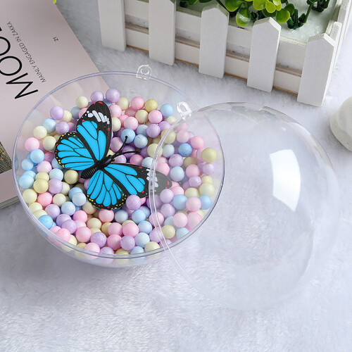 Ornamente de petrecere de primăvară din plastic transparent, pachet de 10 2