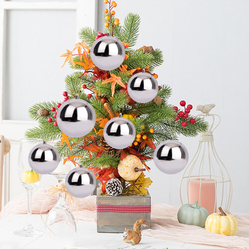 Silver Christmas Plating Ball Set 6 pcs 6 cm 1