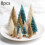 Mini Christmas Tree Set – Sisal Silk, 4 Sizes, 4