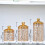 Moderne stapelbare voorraadcontainers, set van 3,-Transparant 4