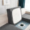 Full-Wrap Cushion Sofa Cover Dark Grey for 4-Seater 4