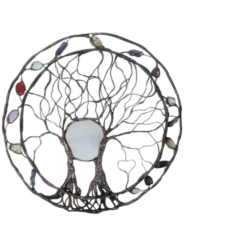 Arbre de Vie - Décoration murale rustique à suspendre - 25 cm 1