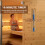 15 Minute Timer Sauna  Wall Rotating Sand Timer Countdown Clock 15 Minute () 3