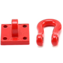 2Pcs Front Rear Bumper Rescue Trailer Hook for Wpl Rc Car with Servo Fixed Mount Bracket Kit for MN D90 D91 1/12 RC Car