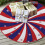 Jupe d'arbre de noël imprimée drapeau National, tapis-120cm 5