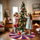 Jupe d'arbre de noël imprimée drapeau National, tapis-120cm 7