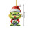 Grinch Christmas Ornament Flat Hanging 8cm Black 2