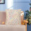 Julepentagram pudebetræk – beige polyester, 4
