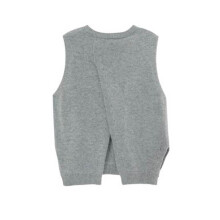 (M) Female Pullover Sweater Portable Fashion Vest Loose Knitted Tops