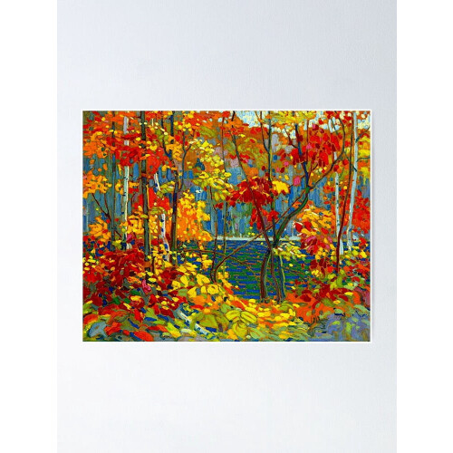 Vintage 1919 Tom Thomson Art Print, bez ramki 2