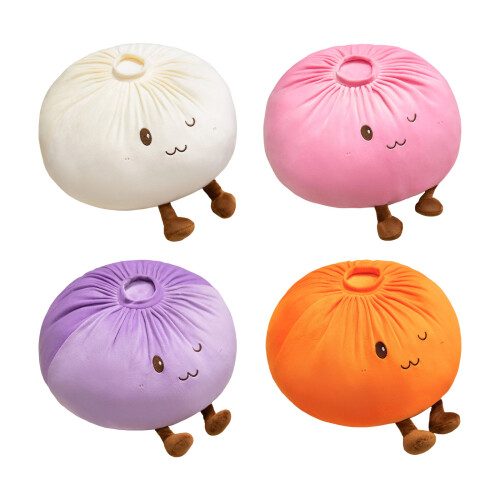 Lovely Steamed Bread Pillow Comfortable For Relaxation Or-White 1
