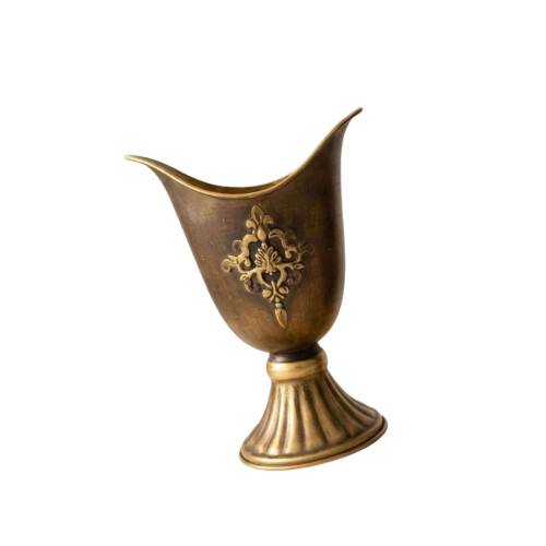 Permanent Metal Flower Container Indoor Decorative-25W424JD