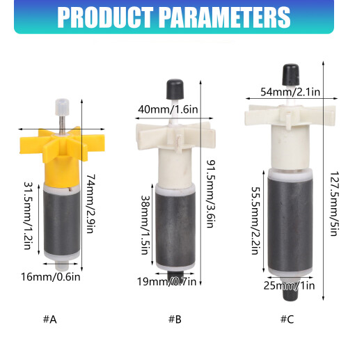 Aquarium Pump Replacement Impeller For Fish Tanks Water-HQB2000 1