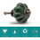 4pcs Grass Green Pumpkin Vintage Ceramic Cabinet Knobs, Vintage Drawer Pulls and 3
