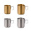 4pcs Rustproof Stainless Steel Coffee Mugs With-Gold 200ml 2