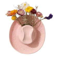 Rustics Farmhouse Vases Ceramic Flower Vases Decorative-Pink