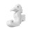 Functional 3D Printed Sea Horse Hook For Bathroom Use Fit-White 1