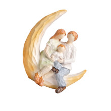 Figurines de famille en résine, Sculpture familiale, Statue-3