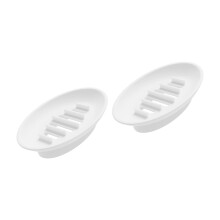 Porte-savon multi-usage en Silicone, pour comptoir de-Blanc