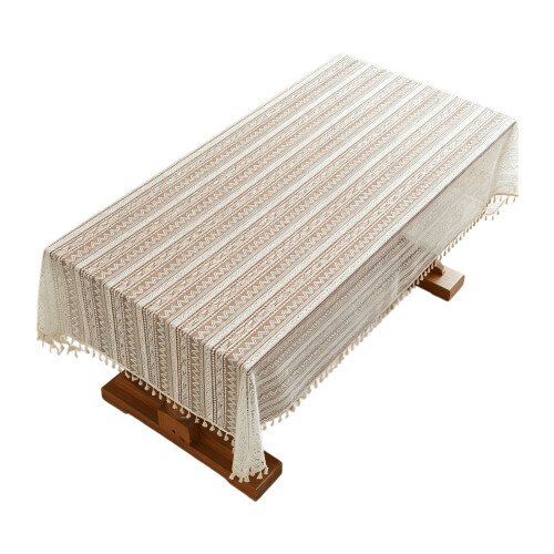 Beaux matériaux de polyester de nappe de dentelle pure-100*140cm