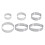 6Pieces Perforated Tart Molds Nonrust Steel Baking Tool-Silver 1