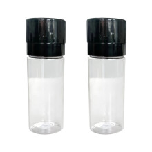 Pack of 2 Food Grade Seasoning Dispenser-Black straight bottle
