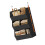 Pliable Hanging closet Storage Bin With Separate-Black 1