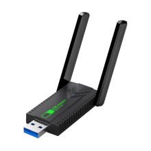 Wireless WiFi Dongle Adapter for PC, 1300Mbps USB Free Dual Band 5GHz/2.4GHz WiFi Dongle Wireless Network Adapter High Gain Dual Antennas