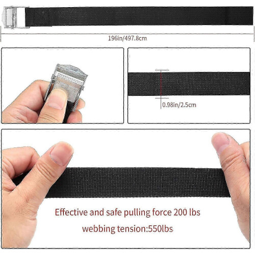 4Pcs Ratchet Tie Down Straps,Adjustable Lashing Straps,Tension Belt Retaining Cargo Straps 1