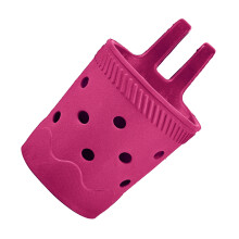 EVA Beach Cup Holder With Holes For Bottles And Mugs-rose red