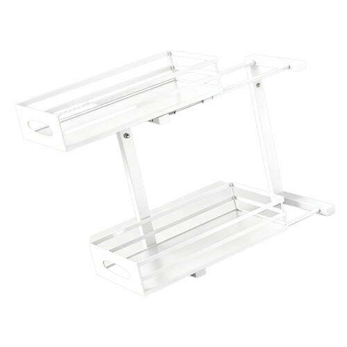 Support de cuisine personnalisable à Double section sous-Blanc