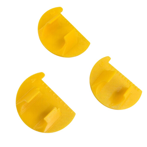 PET Needle Size Measuring Tool For Professional Tailors-Yellow