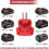 Power Wheels Adaptor Compatible with Milwaukee M18 (2 Pack) 2