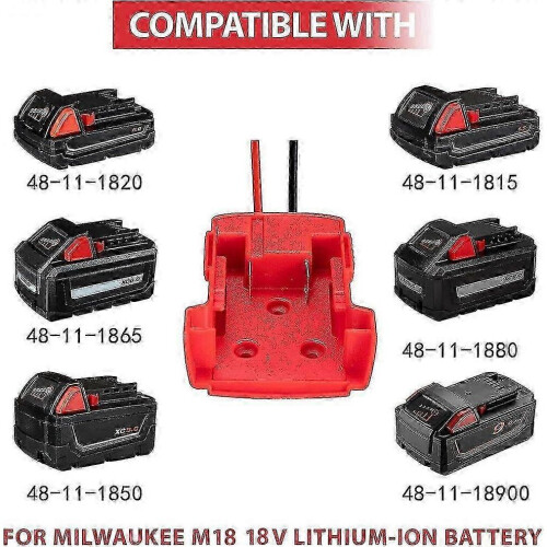 Power Wheels Adaptor Compatible with Milwaukee M18 (2 Pack) 1
