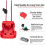 Power Wheels Adaptor Compatible with Milwaukee M18 (2 Pack) 3