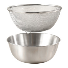 Multipurpose Stainless Steel Perforated Bowl And Strainer-25CM