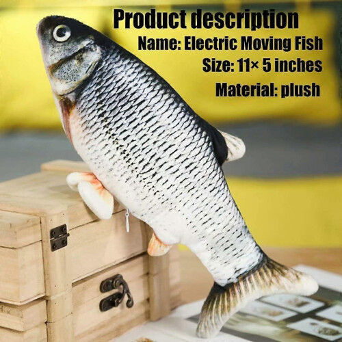 Electric Moving Fish Interactive Plush Toys 1