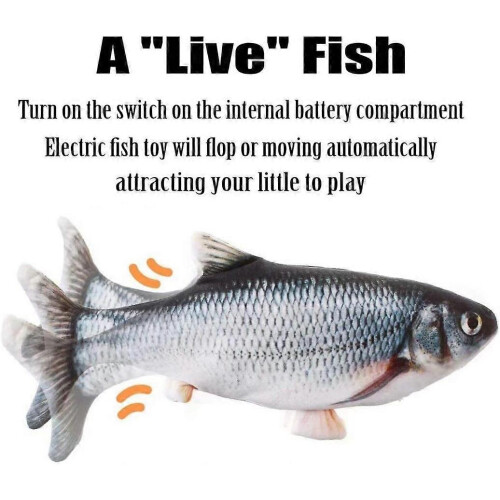 Electric Moving Fish Interactive Plush Toys 2